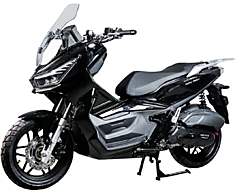 Скутер SPRMOTORS ADV MAX 50/150 (ЧЕРНЫЙ) (с кофром)
