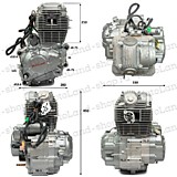 Двигатель в сборе 4Т ZS 175FMM-3A (CB300-F D-75мм) ZS грм цепь,5ск (полный комплект)